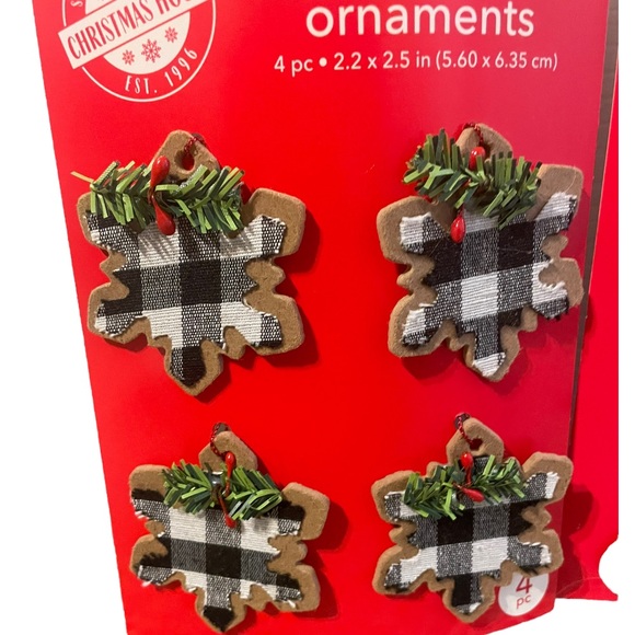 Mini Decorative Tabletop Christmas Tree Ornament Set of 2 - Picture 2 of 3